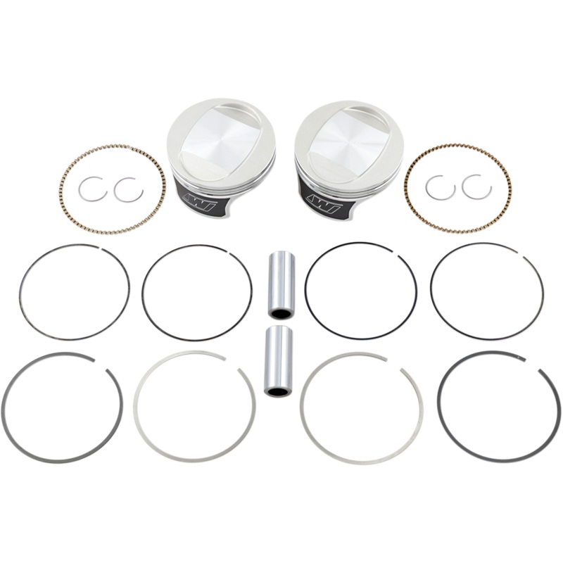 Wiseco Tracker* Series Piston Kit - 3.875" - 88 Cubic Inch Bored to 95 Cubic Inch - Standard - Twin Cam K0207PS
