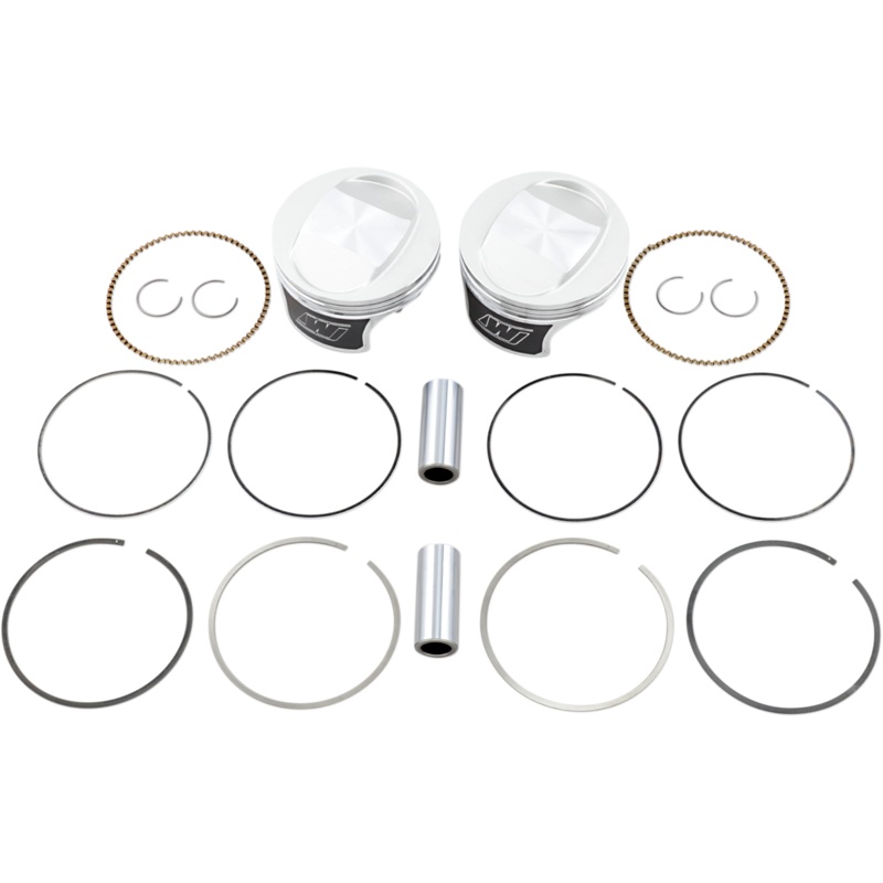 Wiseco Tracker* Series Piston Kit - 3.875" - 88 Cubic Inch Bored to 95 Cubic Inch - Standard - Twin Cam K0208PS