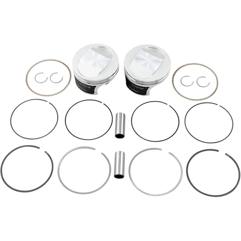 Wiseco Tracker* Series Piston Kit - 3.895" - 88 Cubic Inch Bored to 95 Cubic Inch - +0.020" - Twin Cam K0208P2