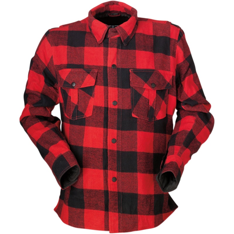 Z1R Duke Flannel Shirt - Red/Black - Medium 3040-2815