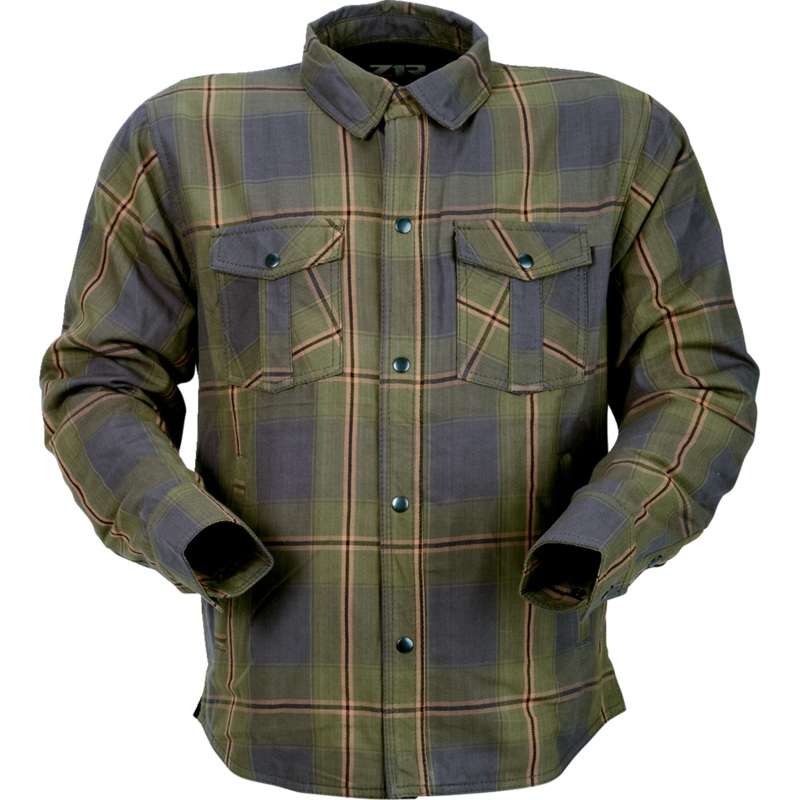 Z1R Flannel Shirt - Olive - 4XL 3040-3307