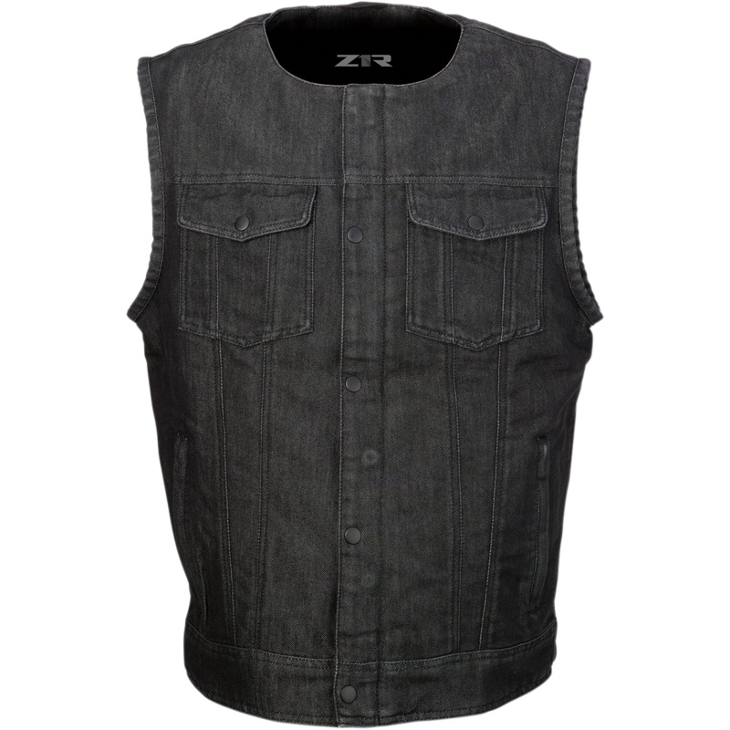 Z1R Ganja Denim Vest - Black - 4XL 2830-0510