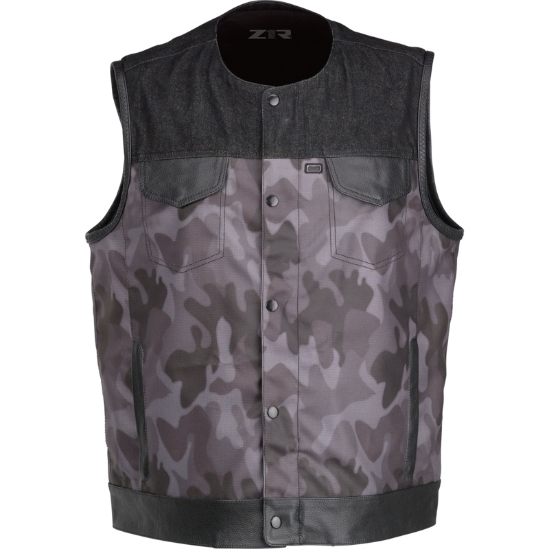 Z1R Nightfire Camo Vest - Black/Gray - Large 2830-0626