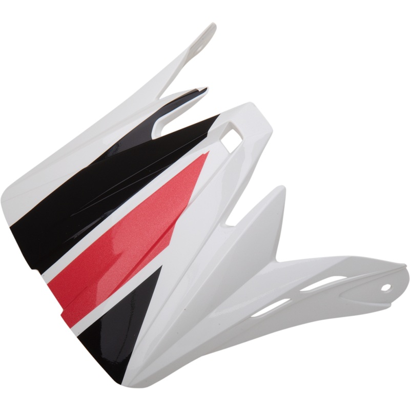 Z1R Rise Visor Kit - Child - Evac - Gloss White/Black/Red 0132-1407