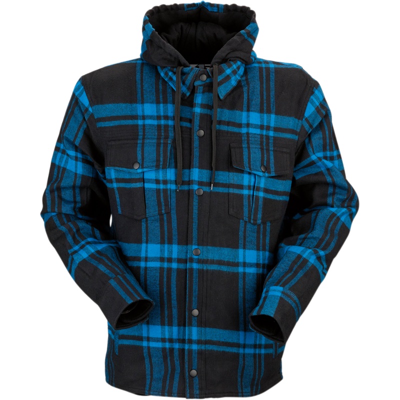 Z1R Timber Flannel Shirt - Black/Blue - 4XL 3040-2846