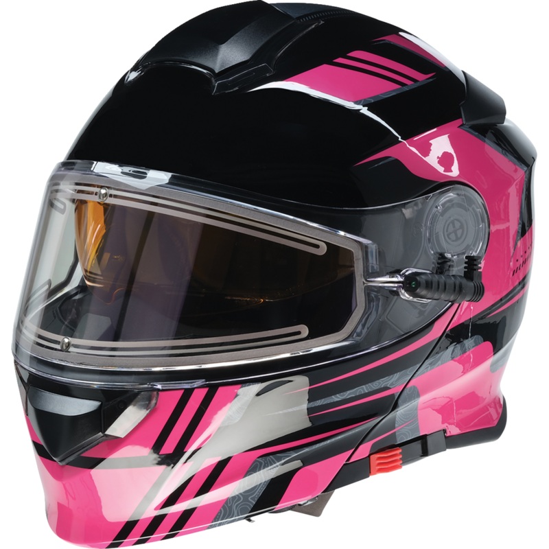 Z1R Solaris Snow Helmet - First Tracks - Black/Pink - Large 0120-0846