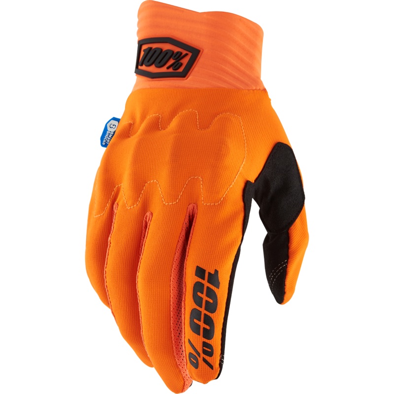 100% Cognito Smart Shock Gloves - Fluorescent Orange - 2XL 10014-00039