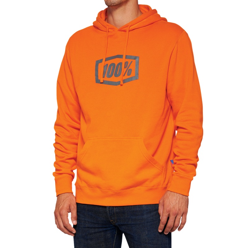 100% Hoodie Icon - Orange - Medium 20029-00021