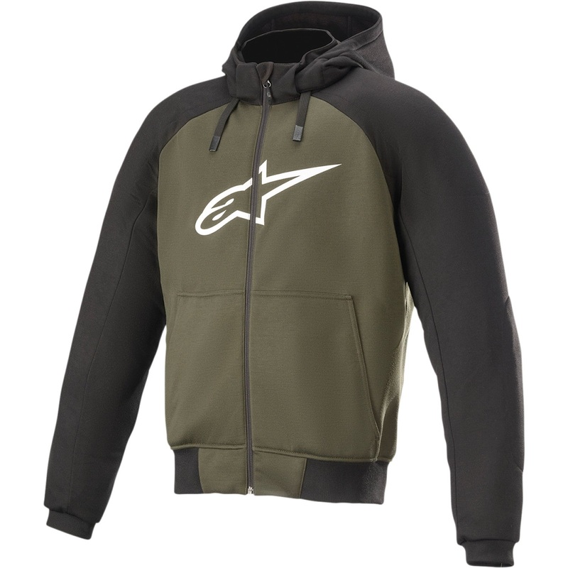 Alpinestars Chrome Hoodie - Black/Green - 4XL 4200918-1681-4X