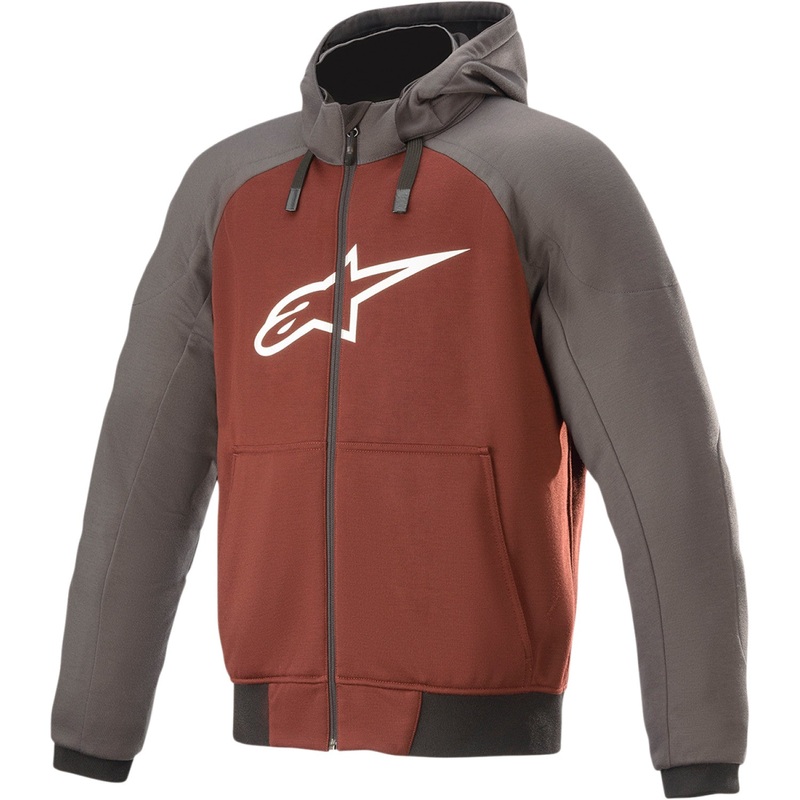 Alpinestars Chrome Hoodie - Gray/Burnt Orange - Small 4200918-9134-S