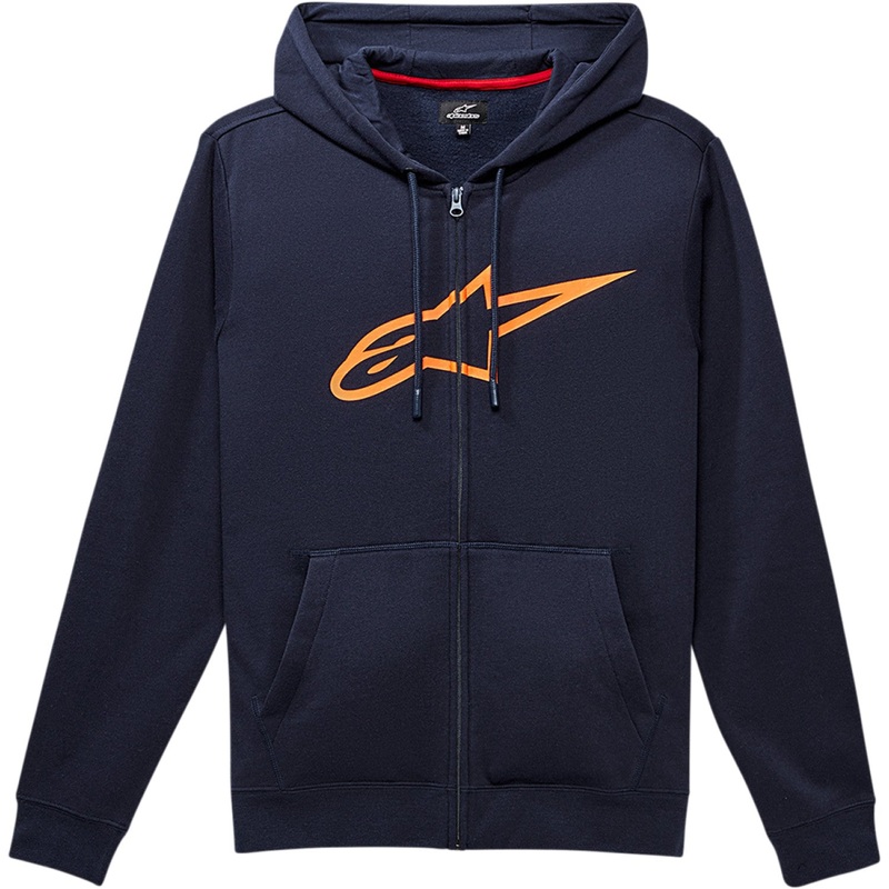 Alpinestars Ageless 2 Zip Hoodie - Navy/Orange - Large 1038530527032L