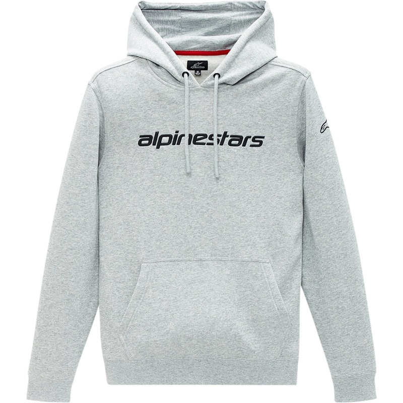Alpinestars Linear Hoodie - Heather Gray/Black - Large 1213516701026L