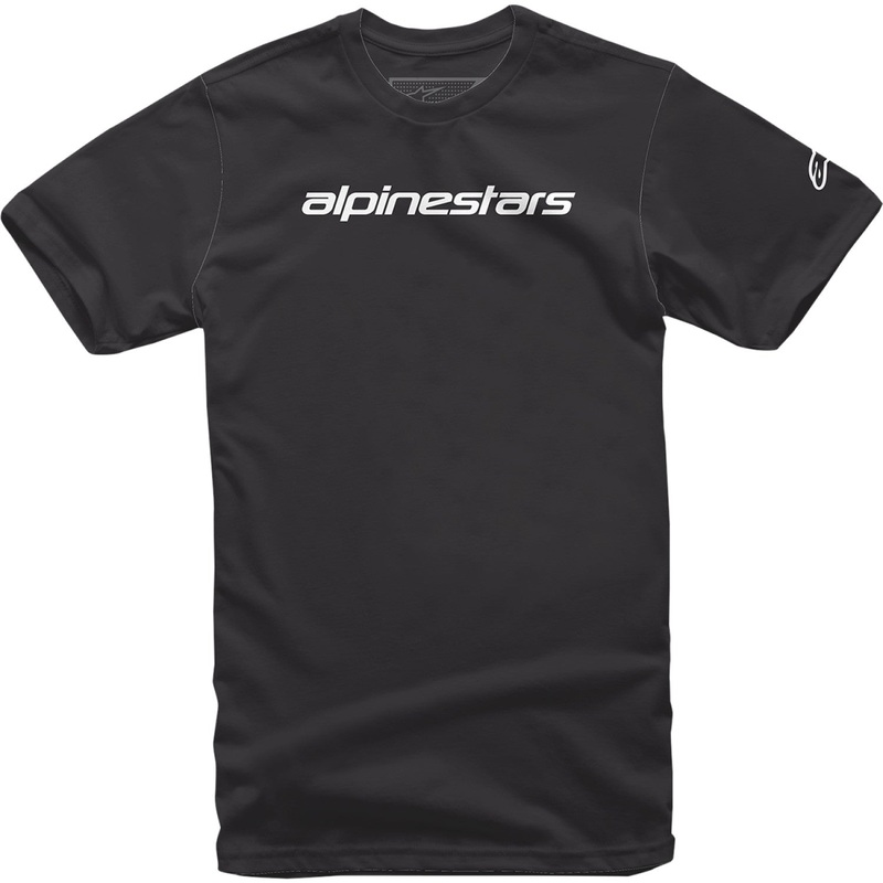 Alpinestars Linear Wordmark T-Shirt - Black/Gray - Large 1212-720201011L