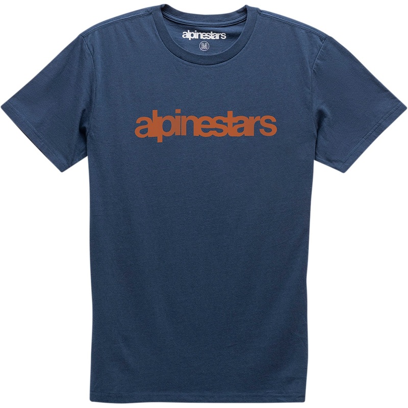 Alpinestars Heritage Word T-Shirt - Navy/Red - Medium 1210730067030M