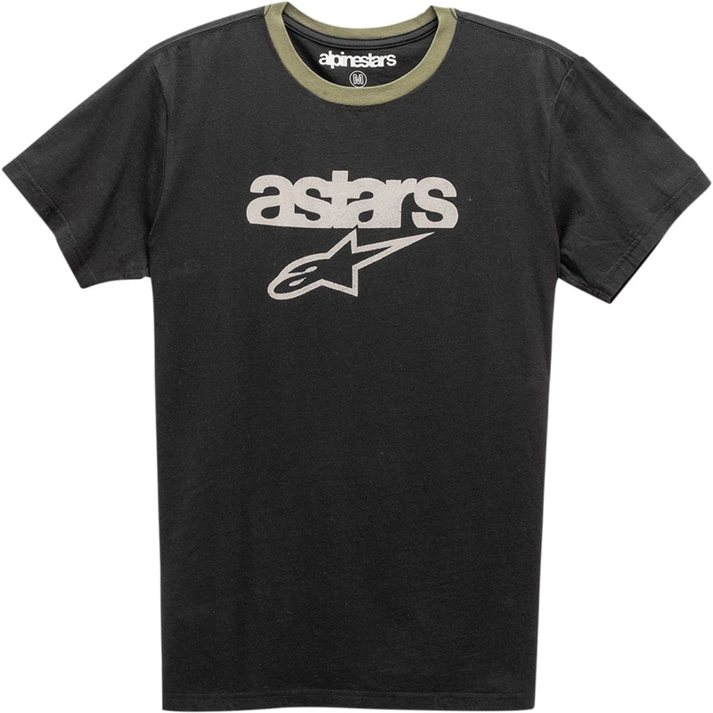 Alpinestars Match T-Shirt - Black/Military - Medium 1211740101069M