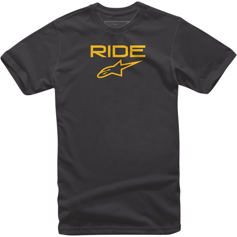 Alpinestars Ride 2.0 T-Shirt- Black/Yellow - XL 1038720001050XL