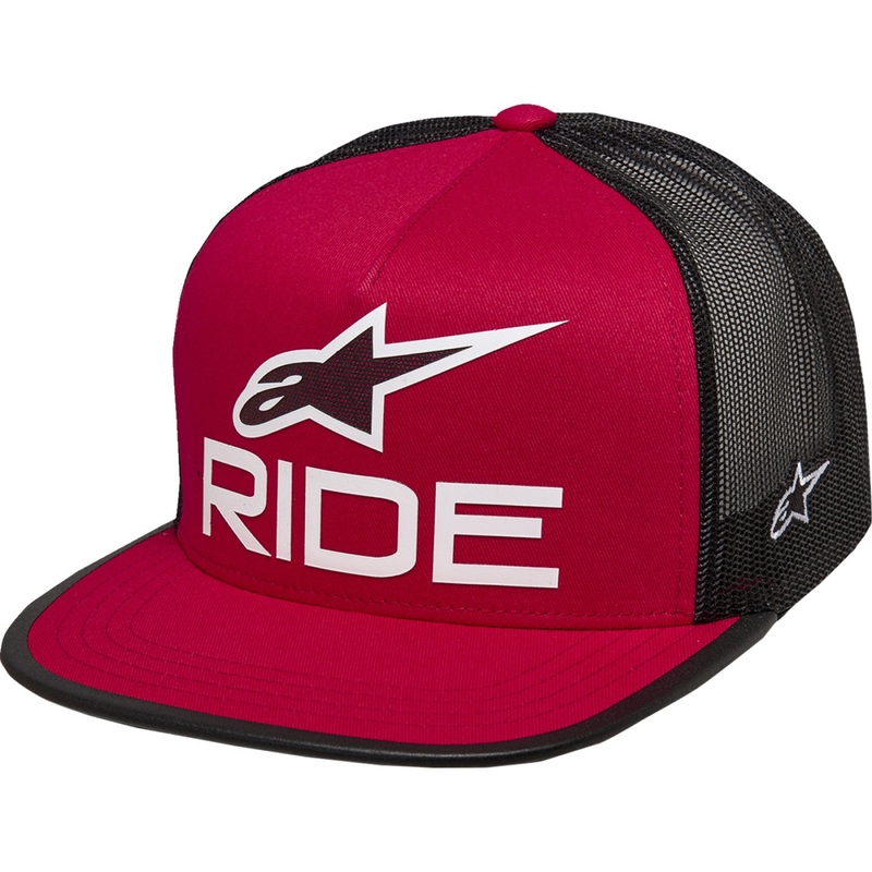 Alpinestars Ride 4.0 Trucker Hat - Red/Black/White - One Size 1214-81711-3112-OS