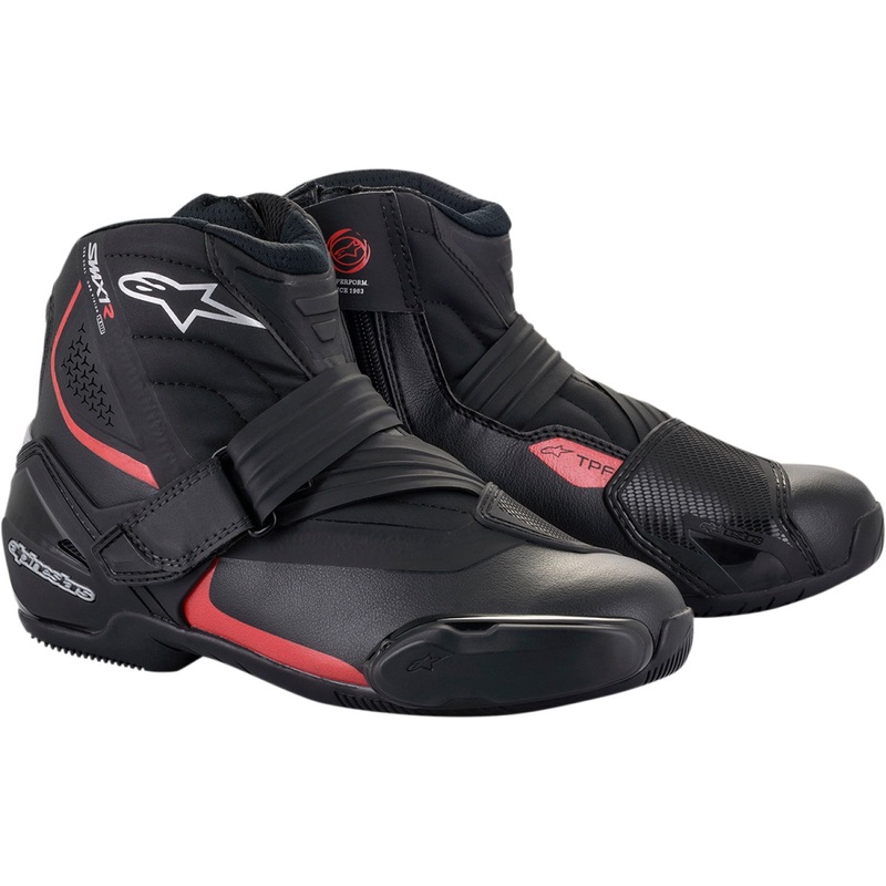 Alpinestars SMX-1 R v2 Boots - Black/Red - US 12 / EU 47 2224521-13-47