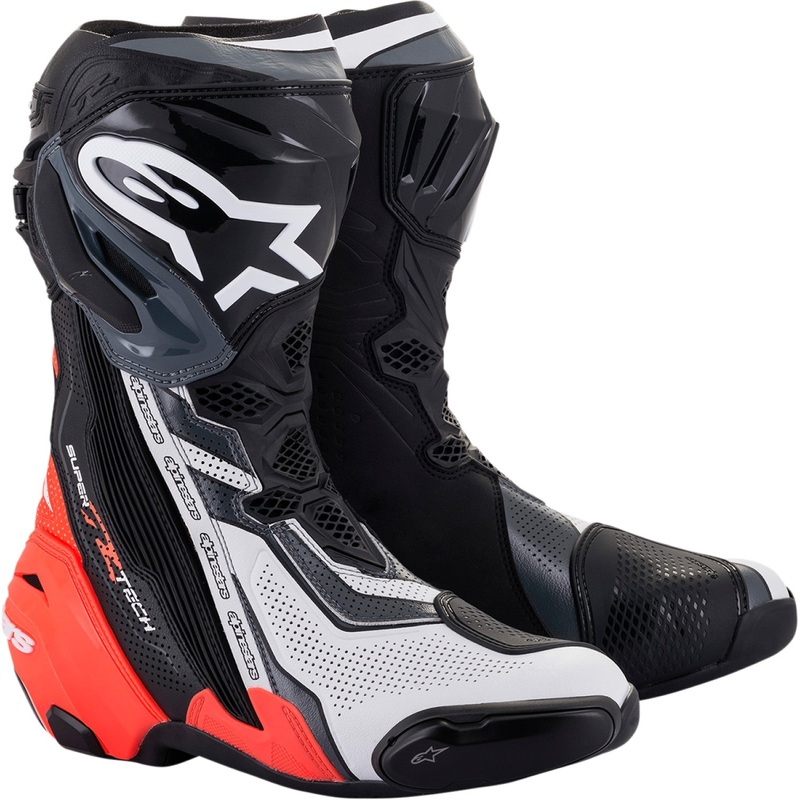 Alpinestars Supertech V Boots - Black/Red/White/Gray - US 7.5 / EU 41 2220121-1329-41