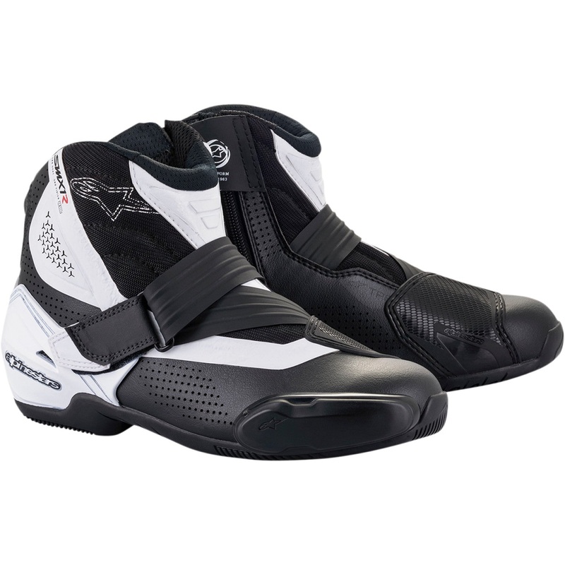 Alpinestars SMX1-R V2 Boots - Black/White - US 12.5 / EU 48 2224021-12-48