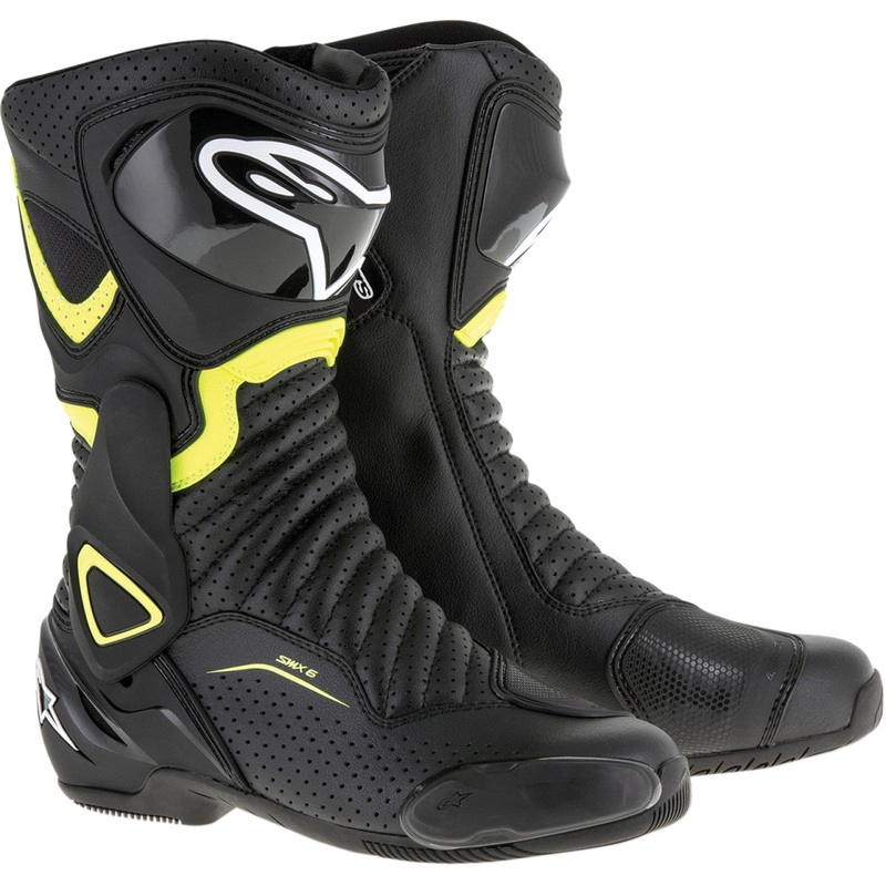 Alpinestars SMX-6 v2 Vented Boots - Black/Yellow - US 5 / EU 38 2223017-1550-38