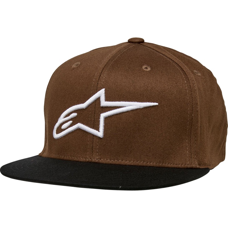 Alpinestars Ageless Flat Bill Hat - Brown/Black - Large/XL 1035810158010LX