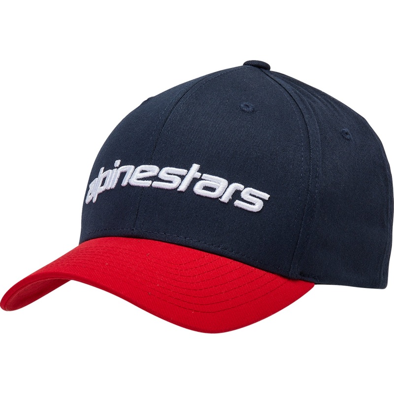 Alpinestars Linear Hat - Navy/Red - Small/ Medium 1230810057030SM
