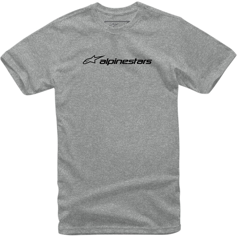Alpinestars Linear Combo T-Shirt - Heather Gray/Black - Large 1213720021126L