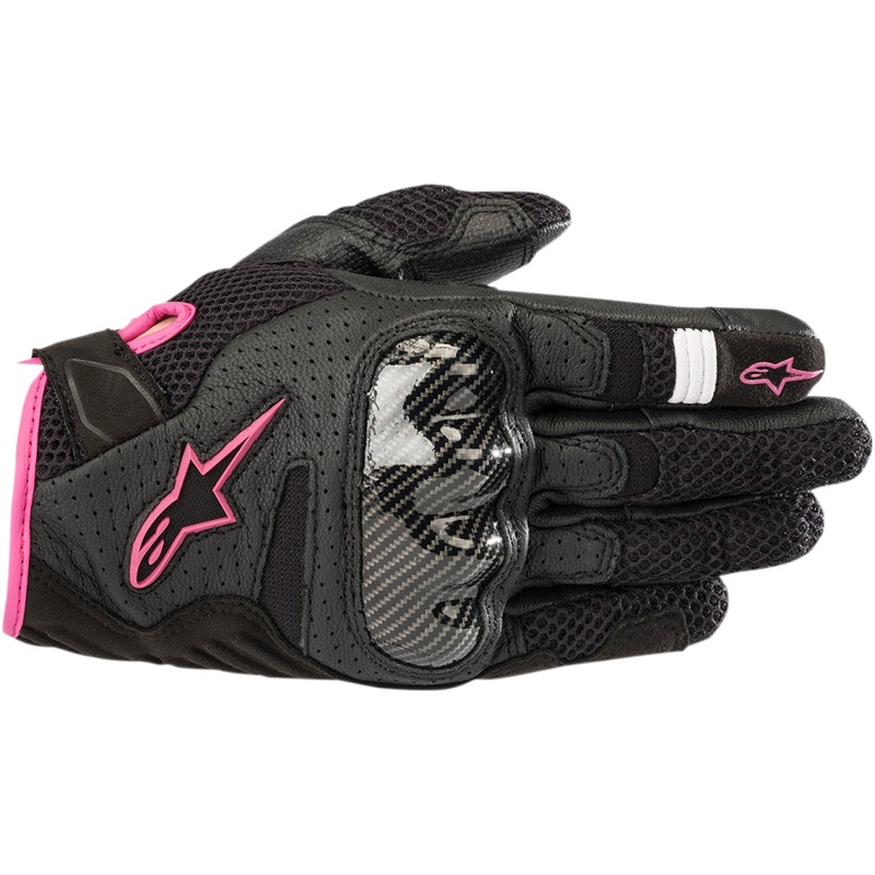 Alpinestars Stella SMX-1 Air V2 Gloves - Black/Fuchsia - Large 3590518-1039-L