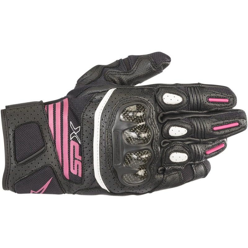 Alpinestars Stella SPX AC V2 Gloves - Black/Fuchsia - Large 3517319-1039-L