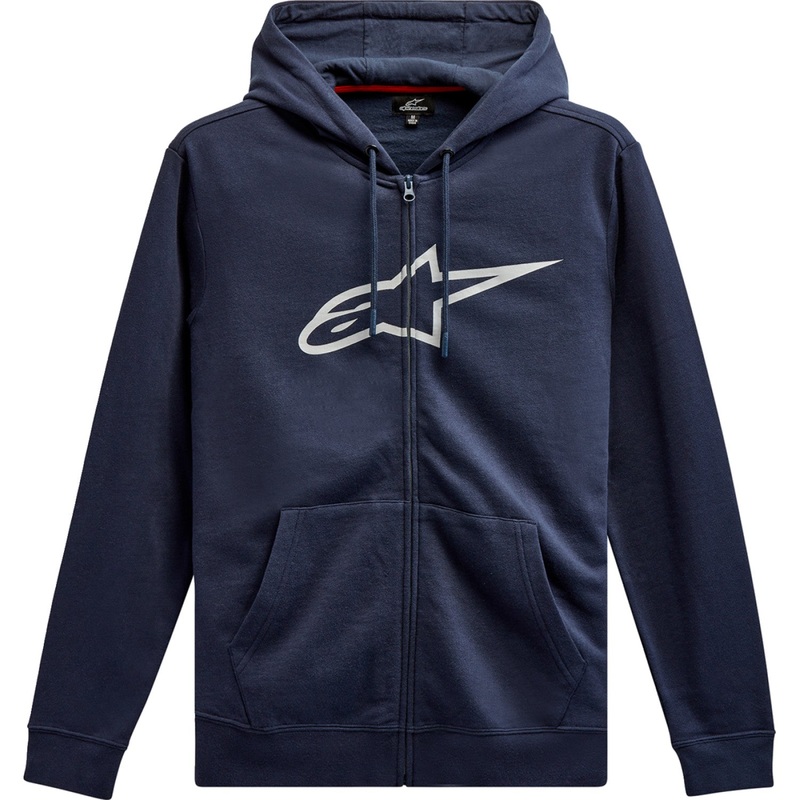 Alpinestars Ageless 2 Zip Hoodie - Navy/Gray - Large 1038530527011L