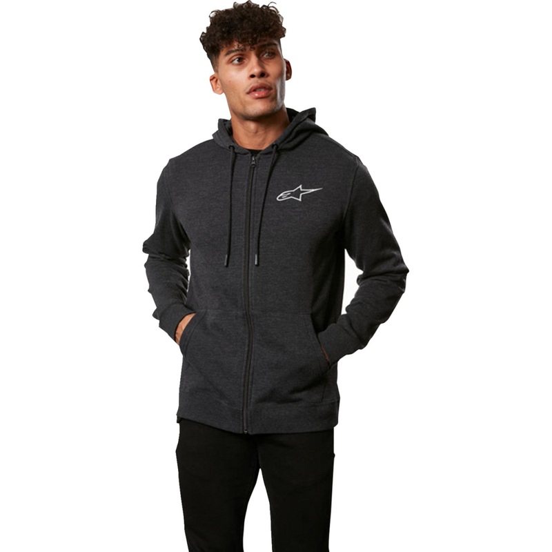 Alpinestars Ageless Chest Zip Hoodie - Charcoal - Large 121253600191L