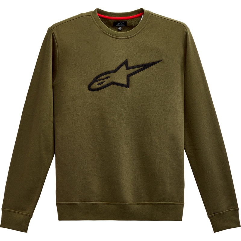 Alpinestars Ageless Crew Fleece - Military/Black - Large 1212513226910L