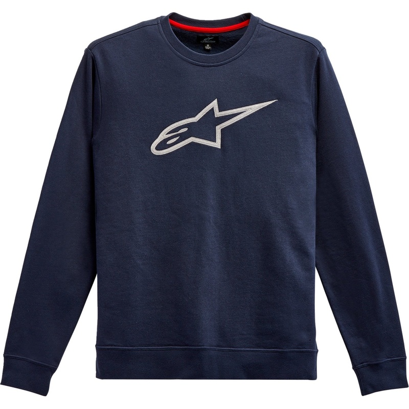 Alpinestars Ageless Crew Fleece - Navy/Grey - Large 1212513227011L