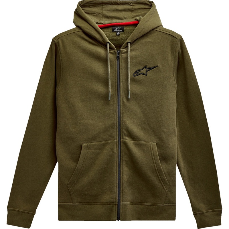Alpinestars Ageless Zip Hoodie - Military/Black - Large 1212536006910L