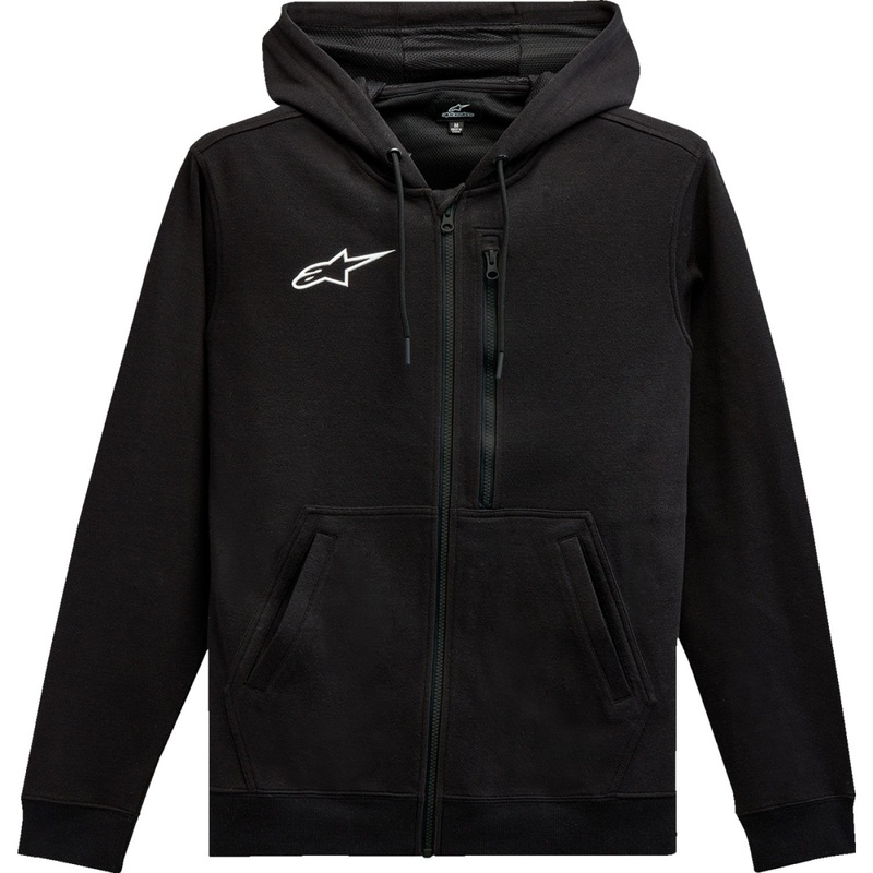 Alpinestars Asymmetrical Zip-up Hoodie - Black - XL 12135103010XL
