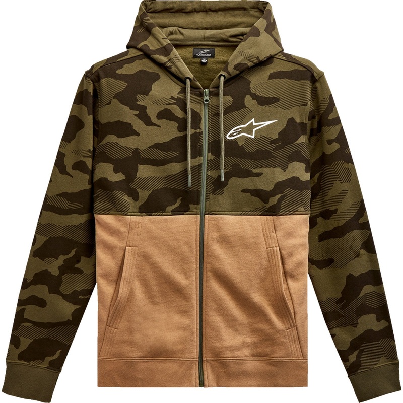 Alpinestars Camo Block Hoodie - Military/Sand - 2XL 12135105069232X