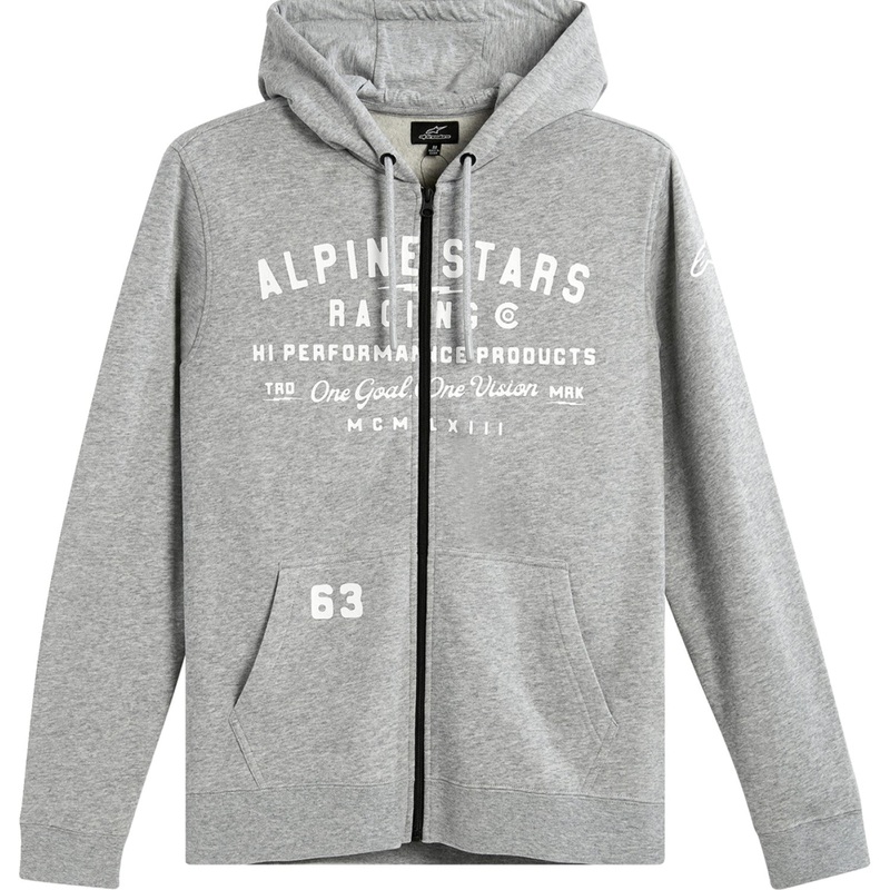 Alpinestars Region Hoodie - Heather Gray - Large 1233534001026L