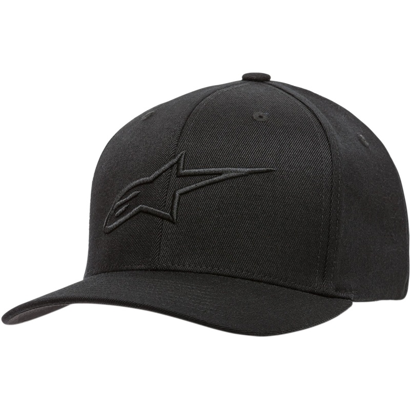 Alpinestars Ageless Curve Hat - Black/Black - Large/XL 1017810101010LX