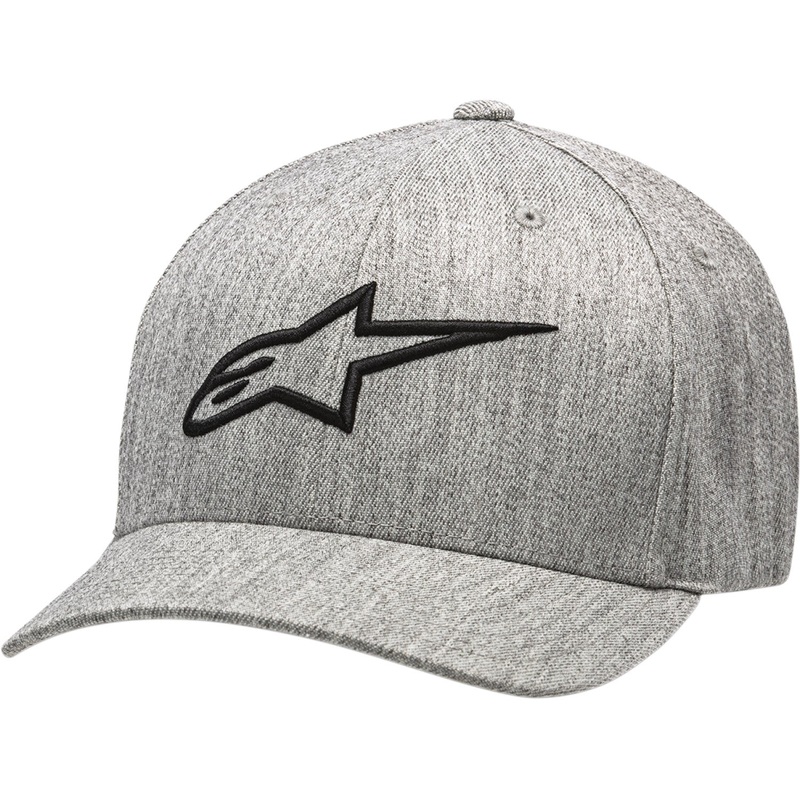 Alpinestars Ageless Curve Hat - Heather Gray/Black - Large/XL 1017810101126LX