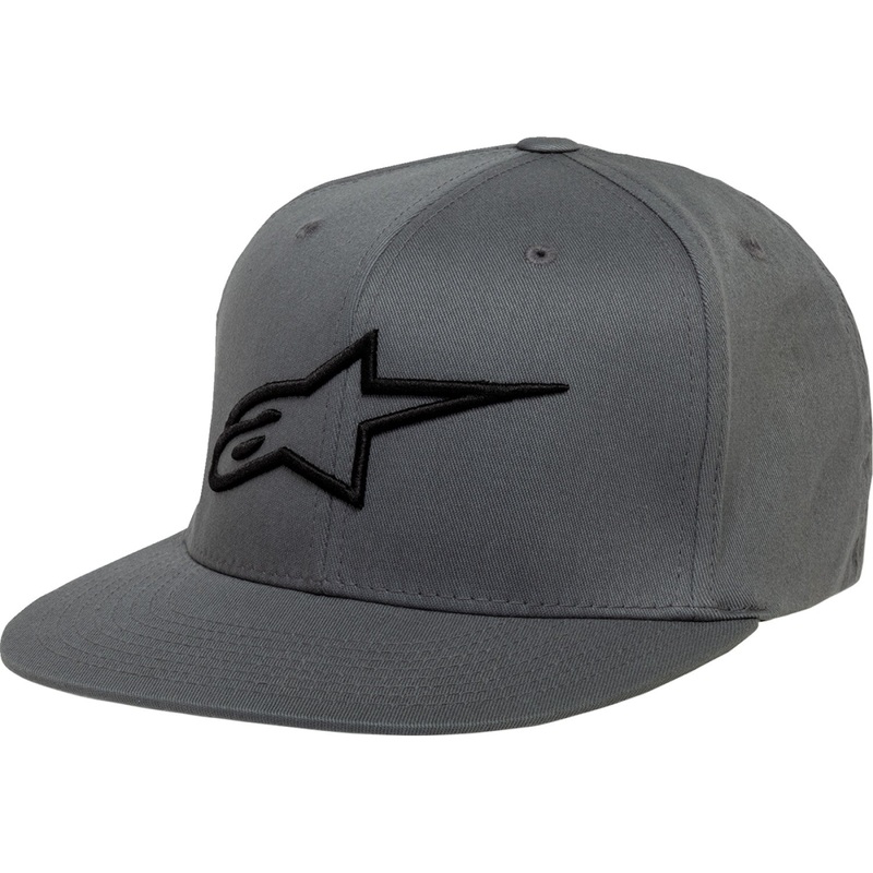 Alpinestars Ageless Flat Bill Hat - Charcoal/Black - Large/XL 1035810151810LX