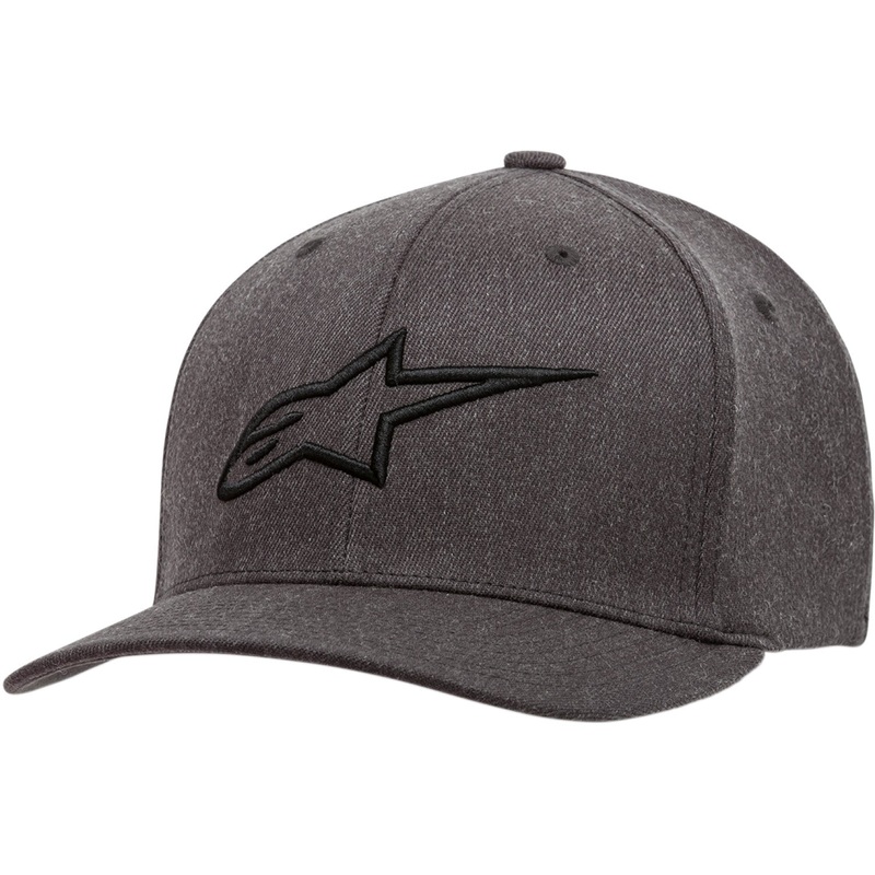 Alpinestars Ageless Curve Hat - Heather Charcoal/ Black - Large/XL 1017810101910LX