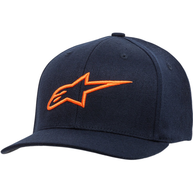 Alpinestars Ageless Curve Hat - Navy/Orange - Small/Medium 1017810107032SM
