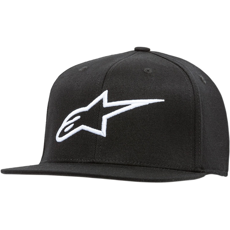 Alpinestars Ageless Flat Bill Hat - Black/White - Large/XL 1035810151020LX