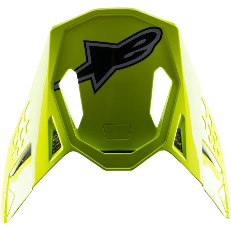 Alpinestars Supertech M8 Visor - Factory - Black/Fluo Yellow/Blue 8982222-1578