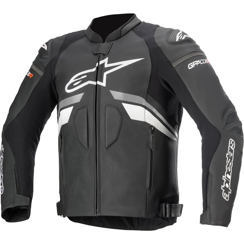 Alpinestars GP Plus R v3 Leather Jacket - Black/Gray/White - US 42 / EU 52 3100620-102-52