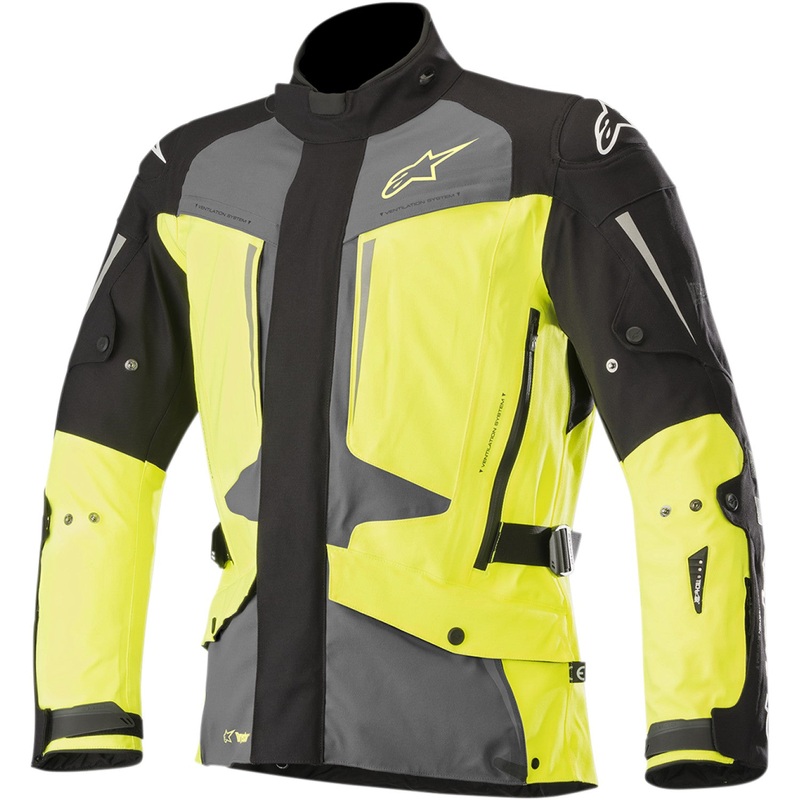 Alpinestars Yaguara Drystar? Jacket - Black/Gray/Yellow - Large 3203218-1015-L