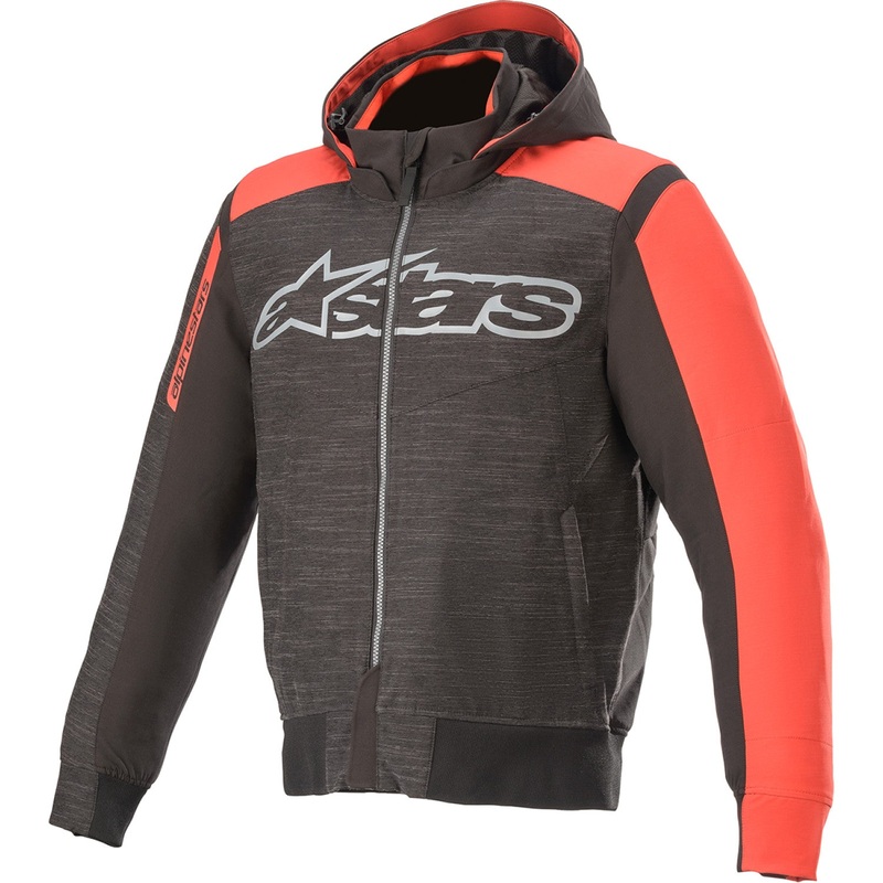 Alpinestars Rhod Windstopper Hoodie - Black/Gray/Red - 2XL 4200420-1123-2X