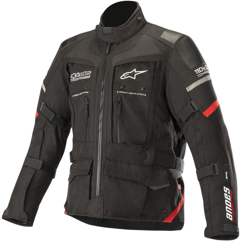 Alpinestars Andes Pro Drystar? Jacket - Black/Red- Large 3207119-13-L