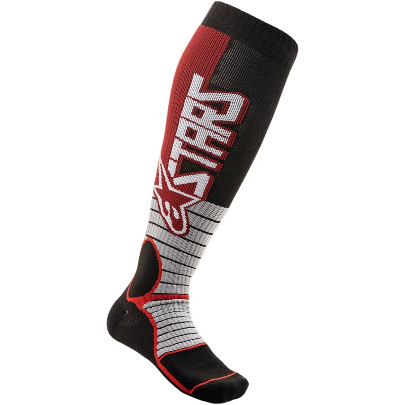 Alpinestars MX Pro Socks - Burgandy/Black - Large 4701520-301-L2X